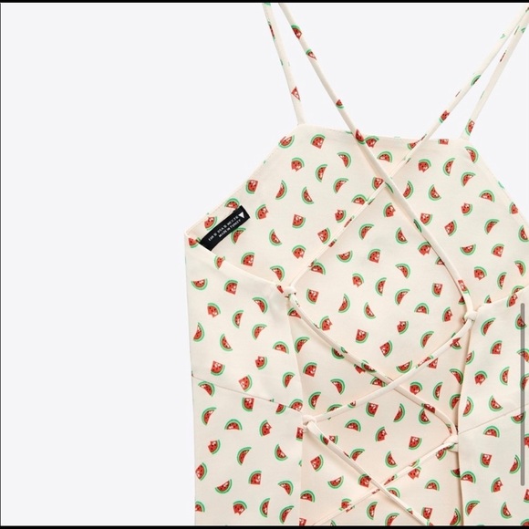 Zara top strap cross back top NEW - Picture 6 of 7